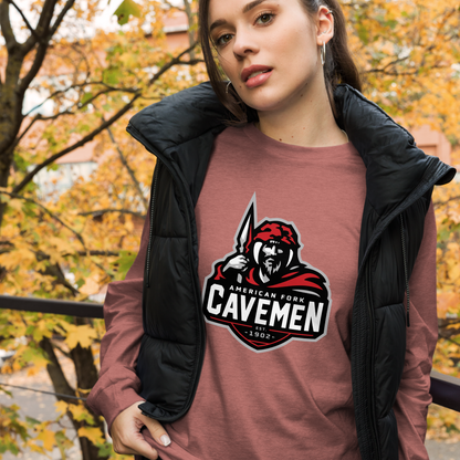 American Fork Cavemen Design 4 — Heather Mauve