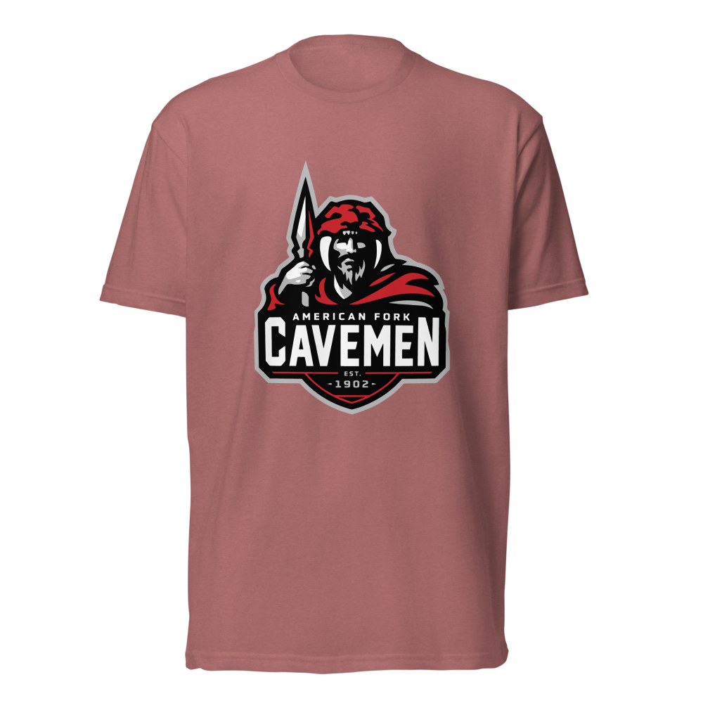 American Fork Cavemen Design 4 — Heather Mauve