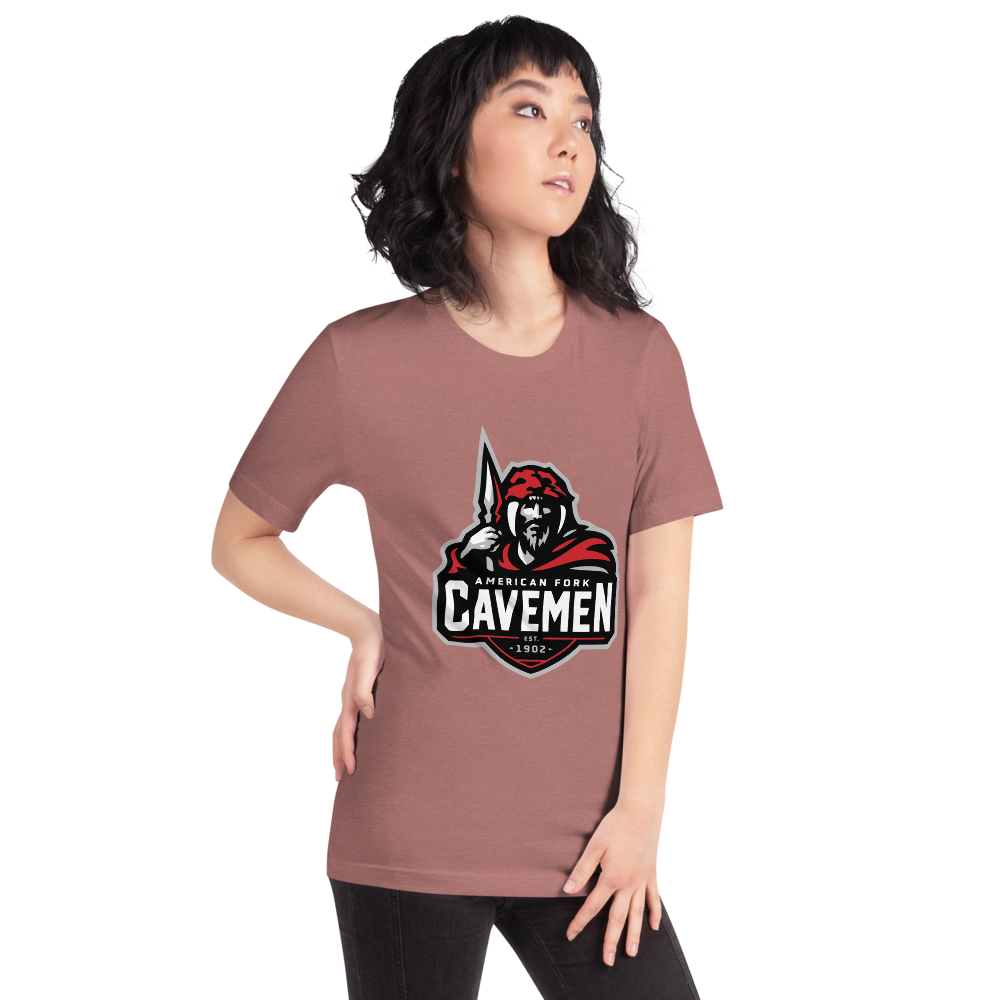 American Fork Cavemen Design 4 — Heather Mauve