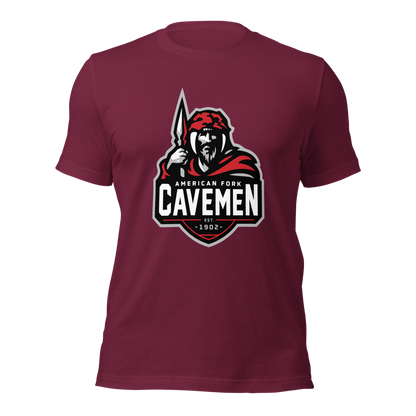 American Fork Cavemen Design 4 — Maroon