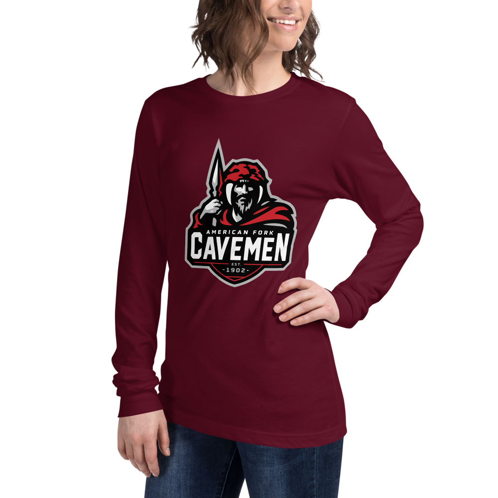 American Fork Cavemen Design 4 — Maroon