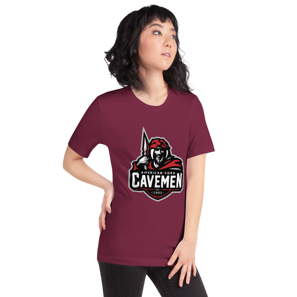 American Fork Cavemen Design 4 — Maroon