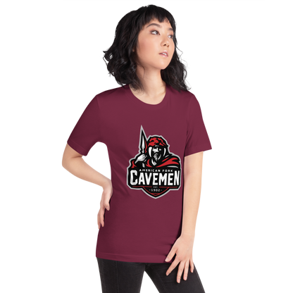 American Fork Cavemen Design 4 — Maroon