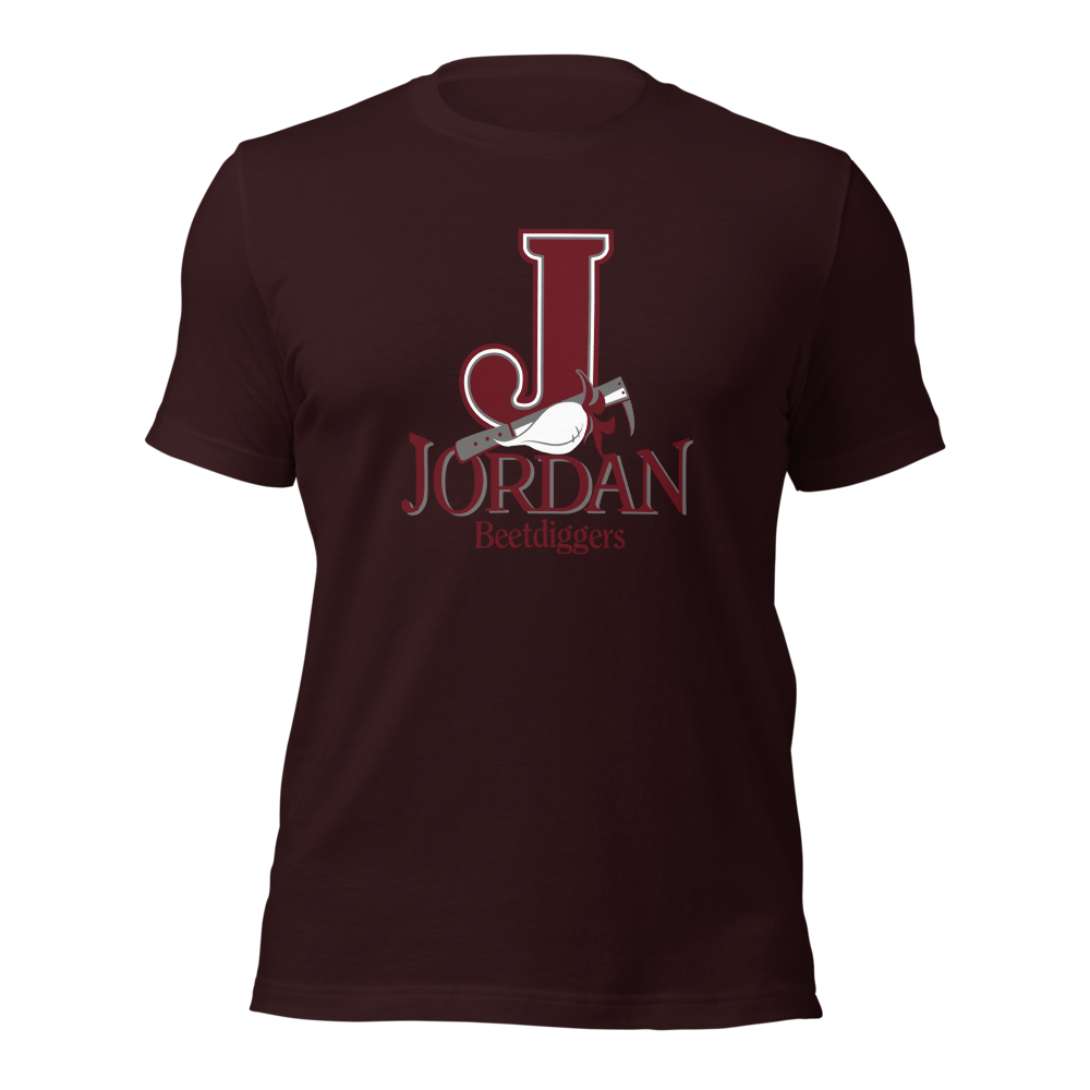 Jordan High School Design 4 — Oxblood Black
