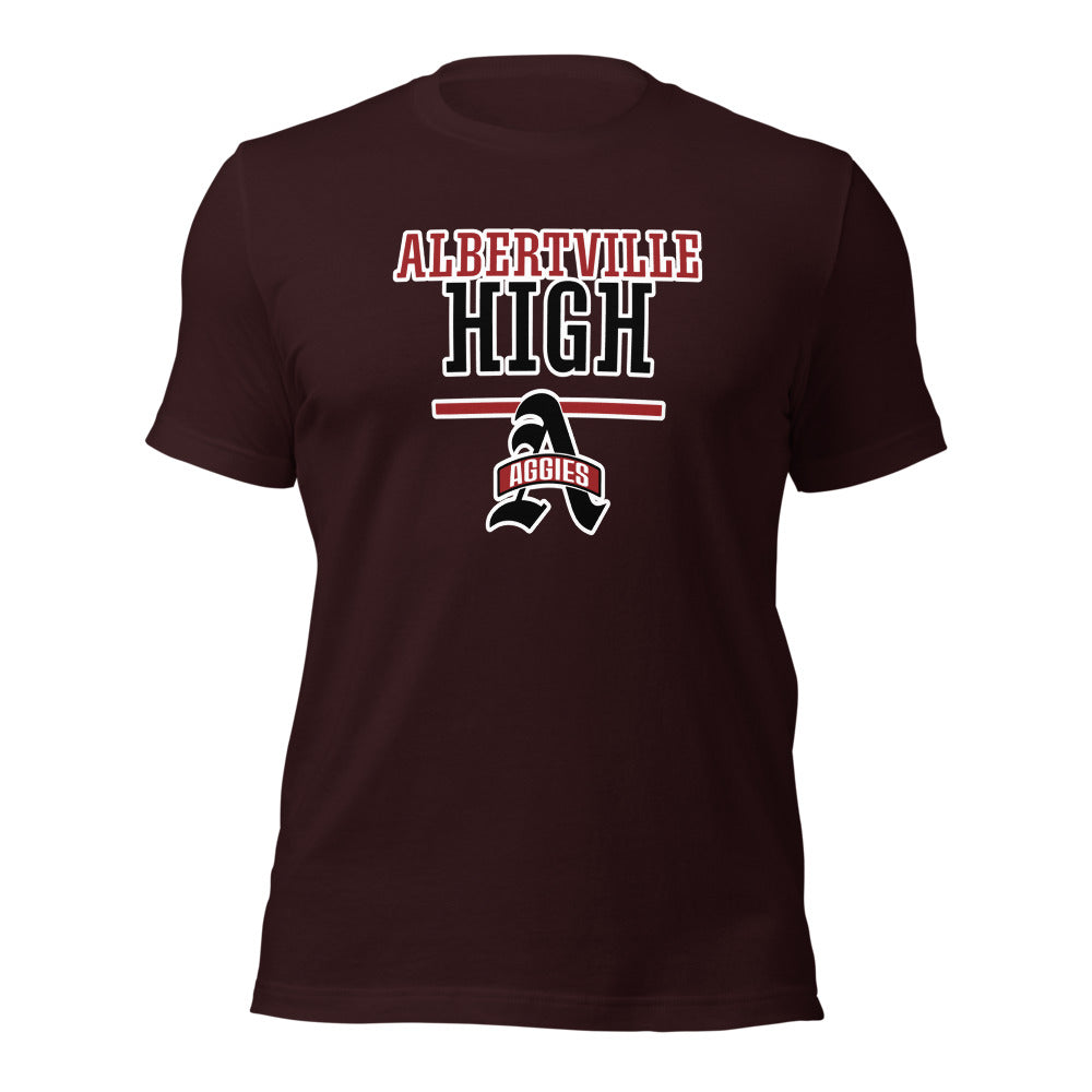 Albertville High School Design 4 — Oxblood Black