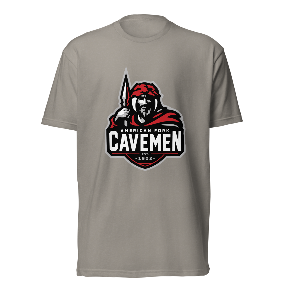 American Fork Cavemen Design 4 — Stone Grey