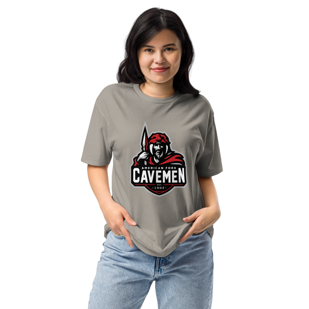 American Fork Cavemen Design 4 — Stone Grey