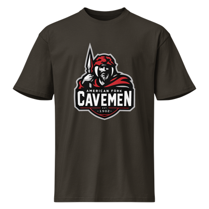 American Fork Cavemen Design 4 — Vintage Black
