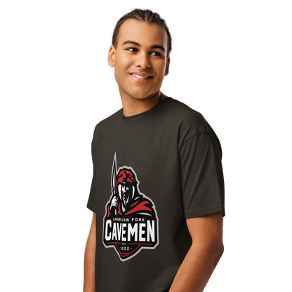 American Fork Cavemen Design 4 — Vintage Black