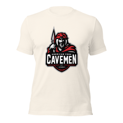 American Fork Cavemen Design 4 — Vintage White