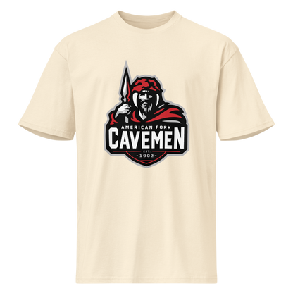American Fork Cavemen Design 4 — Vintage White