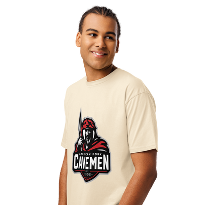 American Fork Cavemen Design 4 — Vintage White