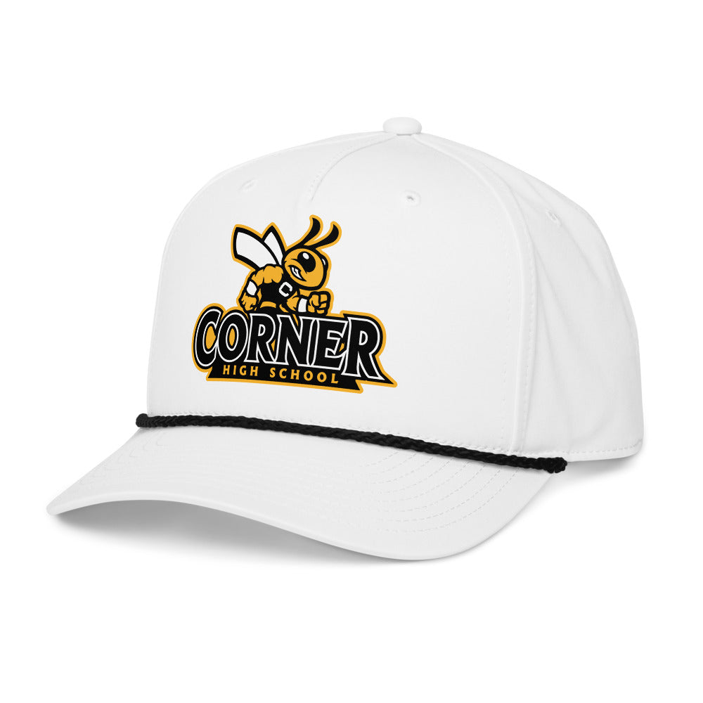 Corner High School Design 4 — White/Black