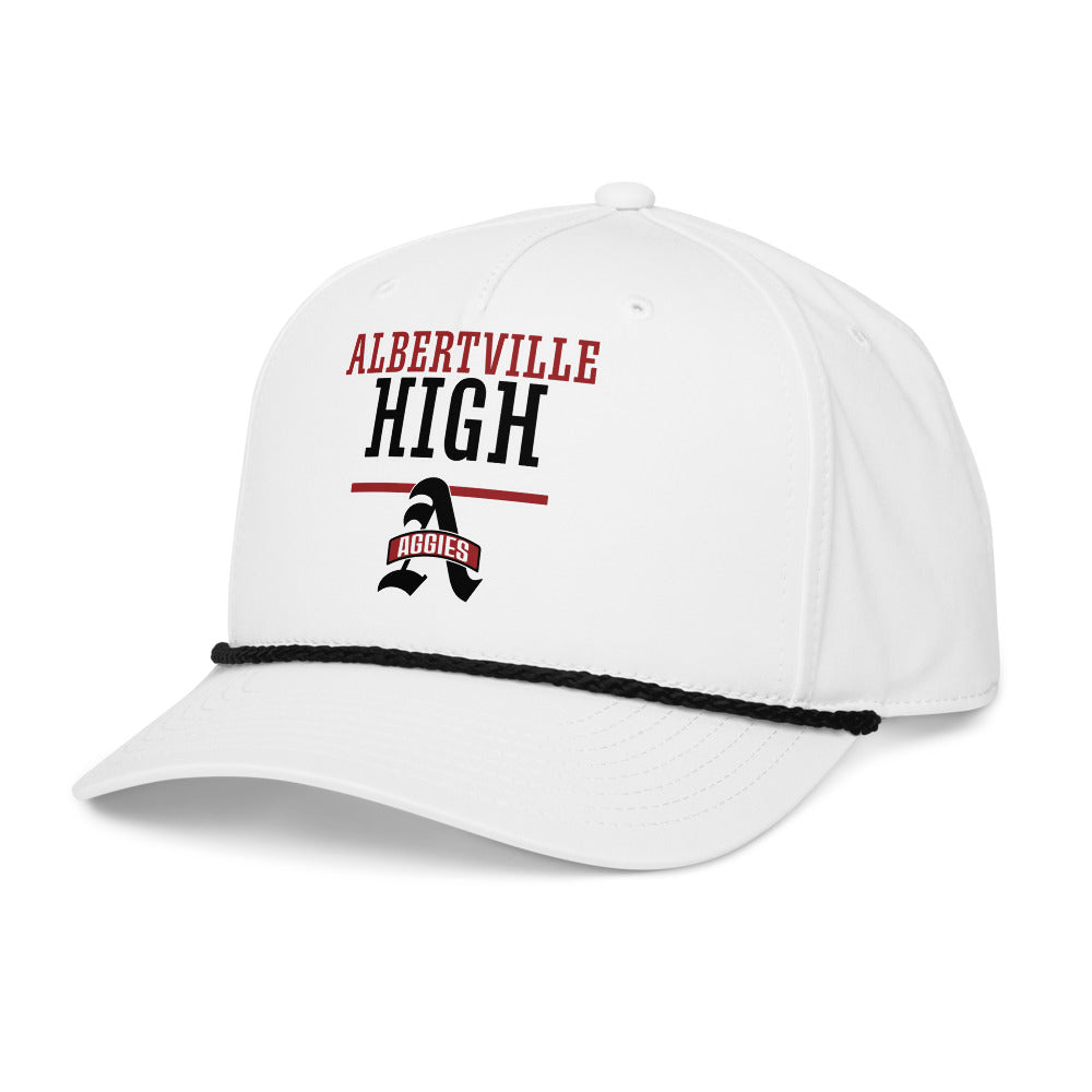 Albertville High School Design 4 — White/Black