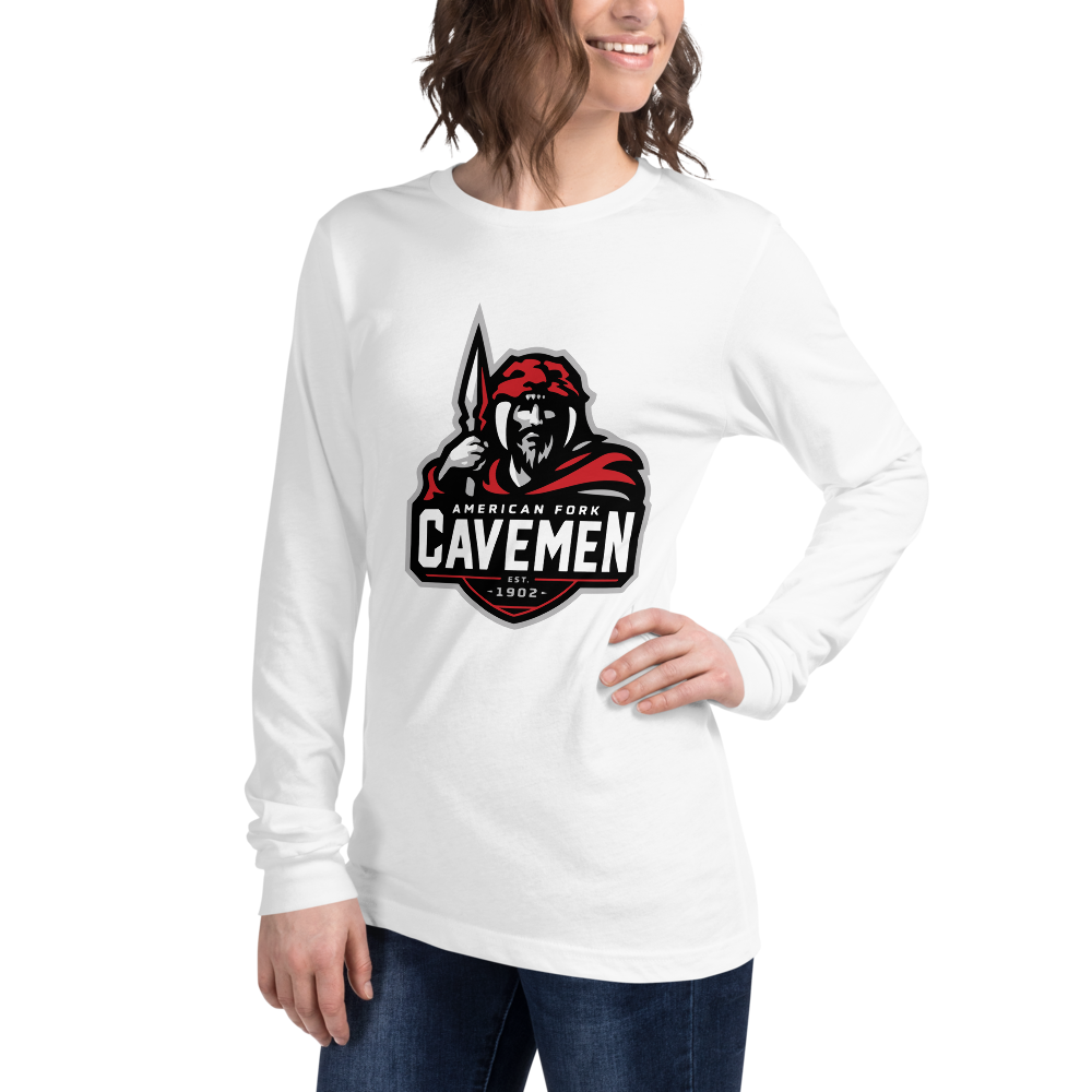 American Fork Cavemen Design 4 — White