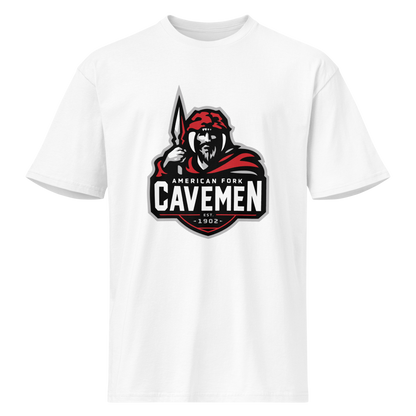 American Fork Cavemen Design 4 — White