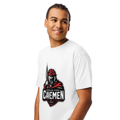 American Fork Cavemen Design 4 — White