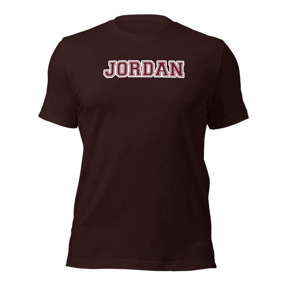 Jordan High School Design 5 — Oxblood Black